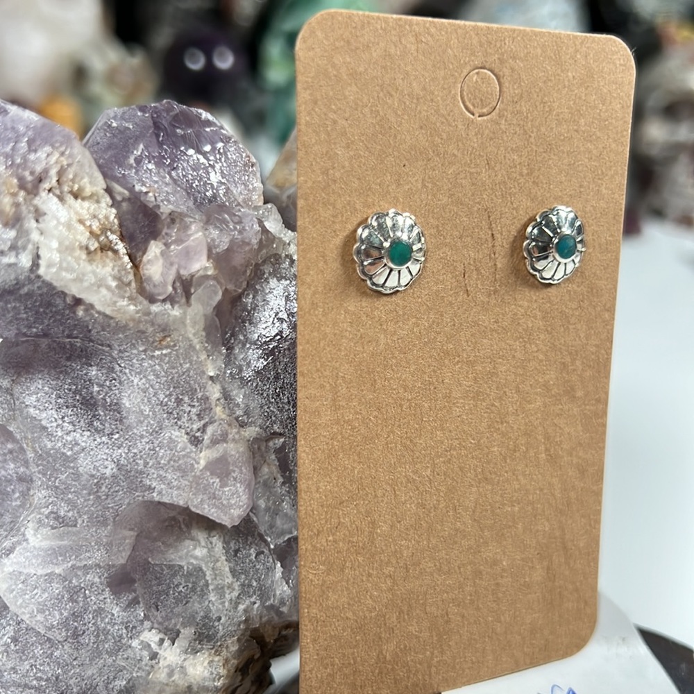 Solid Sterling Silver Chalcedony Earrings - image 3